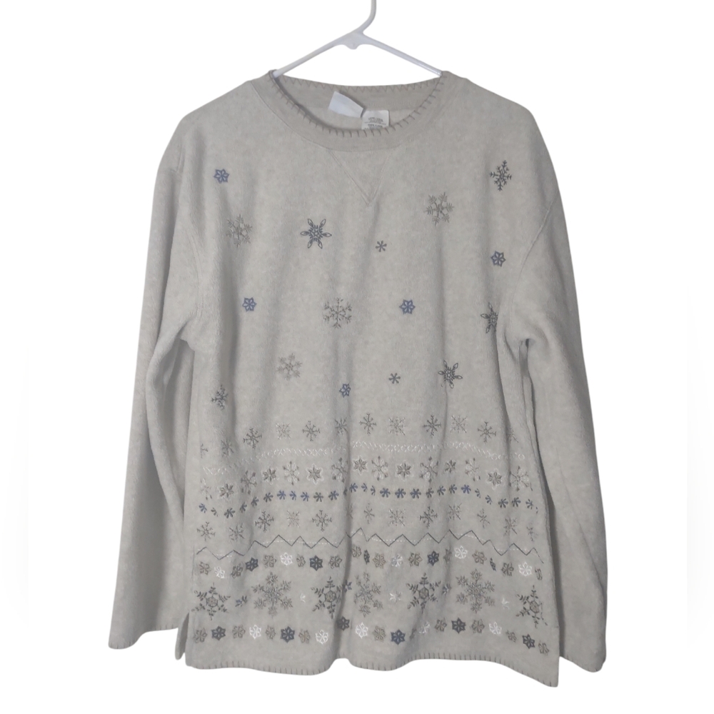Bobbie‎ Brooks sweater women's winter Size L oatmeal